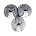 Miniatyrbild 1 av 5: 3 buntar flerfärgat fibermohair - Regnbåge mjuk varm ull, 30 gram lång angoraull för DIY-stickning och virkning (Set 6)