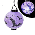 Pikkukuva 1 / 5: 2 kpl Halloween-koristeet Led-paperipumppu-lyhtyjä riippuvaisia ​​valoja Halloween-koristeita kotiin lepakko-lyhtyjä
