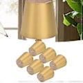 Miniatyrbillede 4 af 5: 6 STK. E14 Lampeskærm Stof Lampeskærm Bordlampe Loftlampe Skærm til Soveværelse Stue Guld PX153