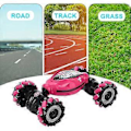 Pikkukuva 3 / 5: 100% UUSI, Kauko-ohjattava auto pojille aikuisille, kädellä ohjattava RC-auto, maastoautot pojille, eleohjattava RC-stunttiauto 360 asteen käännöksillä (punainen)