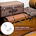 Miniatyrbild 3 av 3: 12 Set Akryl Hasp Lås Spännen Transparent Smyckeskrin Lås Spänne