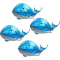 Miniatyrbillede 1 af 5: Sødt 4D Hval Balloner Under Havet Dekorationer Ocean Balloner, 4 Pakke Gigant 37'' Hval Formet Mylar Folie Balloner Havdyr Balloner Fisk Balloner B