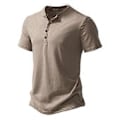 Miniatyrbilde 1 av 3: T-skjorte for menn, avslappet slim fit (2XL Khaki)