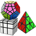 Miniatyrbilde 1 av 5: Speed ​​Puzzle Cube Set 3 Pack Magic Cube Magic Cube Set wit