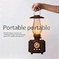 Miniatyrbild 5 av 5: Klassisk Bluetooth-högtalare med atmosfärsbelysning, chockerande basljud, musikspelare, stöd för TF-kort och USB