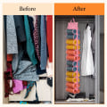 Miniatyrbilde 5 av 5: (Rosa) Hengende Yoga Legging Oppbevaringsorganisator med 24 Lommer, Fo