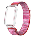 Miniatyrbilde 2 av 5: PC-etui + nylonløkkebånd for Xiaomi Mi Band 7 Pro (Lys rosa)
