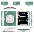 Miniatyrbillede 2 af 5: Silikon PC Tablet Etui til iPad Pro 13 2024 (Smaragdgrøn)