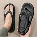 Pikkukuva 3 / 5: Naisten ja miesten liukumattomat tohvelit, unisex ComFort Bazuo -tohvelit, liukumattomat Bazuo-varvassandaalit (42-43 harmaa)