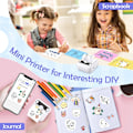 Pikkukuva 3 / 5: Mini-lämpötulostin, kannettava BT-langaton Bluetooth-pikatulostin, jossa on 6 paperirullaa, Pri