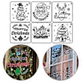 Miniatyrbilde 4 av 5: 6 stk/sett Juletrær Snømann Tegnemal Stencil Maling Preget Scrapbooking DIY Album Dekorativ Kunst Håndverk