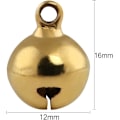 Pikkukuva 2 / 5: 120 kpl pienet helinät 12 mm metallikellot Jin