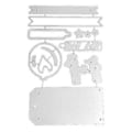 Miniatyrbilde 5 av 5: Fødselsdagsetikett Metallstans Håndlagde Håndverk DIY Scrapbooking Preget