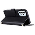 Miniatyrbild 3 av 5: Mobilfodral för Samsung Galaxy A73 5G, Rutmönster i PU-Läder, Crossbody (Stil D)