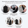 Miniatyrbillede 4 af 5: Splinterny No Fill Stor Sækkestol Sofa Betræk Indendørs Lounger Voksne Børn Lazy Lounger 50% Tilbud (M Khaki)