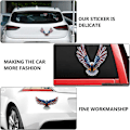 Miniatyrbilde 4 av 5: 4 stk Refleks Bald Eagle Bilklistremer Flagg