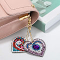 Miniatyrbilde 5 av 5: 5D Diamant Full Tegning Nøkkelring Rhinestone Tegning Broderi Gjør