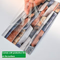 Miniatyrbild 5 av 5: 24/48 stycken rektangulära självhäftande dekorativa kakeldekaler för väggar