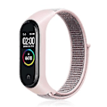 Pikkukuva 1 / 5: Nyloni-kudottu ranneke Xiaomi Mi Band 7:lle (Vaaleanpunainen hiekka)