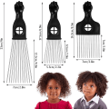 Miniatyrbild 2 av 5: 3-pack Afro kam i metall i olika längder