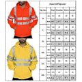 Miniatyrbillede 4 af 4: Ny Mænd Viz Hoodie Sweatshirt Sikkerhed Høj Synlighed Arbejdsjakke Hurtig 2023 (Orange L)