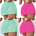 Miniatyrbillede 2 af 5: Strand Sarong Cover Up Bikinis Nederdel Strand Nederdel Badedragt Wrap Nederdel til Kvinder Strandfester Khaki L(L Khaki)