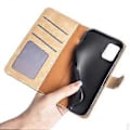 Miniatyrbillede 5 af 5: Dual-farvet Splejset Cover til Nokia G42, PU Læder Anti-drop Wallet Stand Telefon Case (Style C)