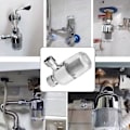 Miniatyrbilde 5 av 5: Dusjfilter, Hard Water Filter, Gjenbrukbar Filter med 1/2 Tommers Intern og Ekstern Tråd, Effekt