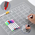 Miniatyrbild 2 av 5: Set med 2 magnetiska kylskåpskalendrar 30x40cm Transparent raderbar B