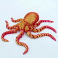 Miniatyrbillede 1 af 4: 10,5 tommer 3D-printet Blæksprutte Dyr Legetøj Bidbar Blæksprutte Gadgets 3D-printede Gaver Kreative Dekorationer Bidbar Blæksprutte Legetøj Hjem Dekorationer