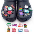 Miniatyrbilde 3 av 5: 50 stk. skosjarm, Crocs-sjarmer Crocs-tilbehør for jenter og gutter