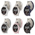 Miniatyrbillede 4 af 5: Smartwatch Rammebeskytter Semi Shell Ridsefast Hus Antiridse Cover Ærme Etui Stødsikker til Active 2 A2437 Sort (Sort)