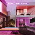 Miniatyrbillede 4 af 5: Led-strimmel 10m, Multicolor soveværelse Led-strimmel 5050 Rgb Led-lys, Hovedbånd med fjernbetjening, Blueto