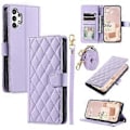 Miniatyrbillede 1 af 5: Til Samsung Galaxy A32 5G/M32 5G Etui Rhombus Grid Wallet Crossbody Telefon Taske Cover (Style D)