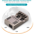 Miniatyrbillede 5 af 5: Smart Batterioplader, 4 Bay Universal Batterioplader, Universal Batterioplader LED Smart Batteri