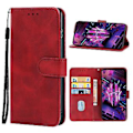Miniatyrbillede 1 af 4: Læder Telefon Case til ZTE Nubia Red Magic 7S (Rød)