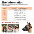 Miniatyrbillede 4 af 5: （S, Sort）， Hundemundkurv Justerbar Blød Nylon Hundemundkurv, Anti Bar