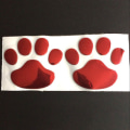 Pikkukuva 5 / 5: 4 sarjaa yleismaailmallisia Pvc-koiran tassunjälki -tarroja auton embleemitarra