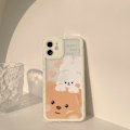 Miniatyrbillede 3 af 5: Sød Tegneserie 3D Kanin Bjørn Klar Blød iPhone Cover (iPhone 13 Pro Max)