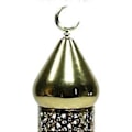 Miniatyrbild 3 av 5: Ljuslykta Ramadan Dekorationer Centerpiece Utsmyckad Praktisk Dekorativ Ljushållare Lampa för Evenemang Veranda Inomhus Utomhus (M Höger vänd måne)