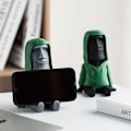 Miniatyrbillede 3 af 4: Påskeøens Sten Telefonholder, Skrivebords Ornament