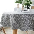 Miniatyrbillede 3 af 3: Nordisk stil dug, rund borddug, rund dug, C-dug