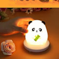 Pikkukuva 4 / 5: Sööt Öölamp Lapsele, Armas Panda Öölamp Pehme Silikoon