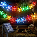 Miniatyrbild 1 av 5: Solcells drivna ljusslingor, 12M 100 LED körsbärsblomma jul