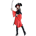 Pikkukuva 5 / 5: Kaunis Karibian merirosvo - Swashbuckler Buccaneer - Naisten Halloween-karnevaali Cosplay - Pukeutumiskostyymi (2XL)