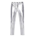 Pikkukuva 1 / 3: Miesten Skinny Kiiltävät Housut, Lava Disco Housut (3XL Hopea)