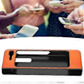 Miniatyrbilde 4 av 5: Mobiltelefon Lærveske AllInclusive AntiFall Beskyttelsesdeksel for Samsung Galaxy Z Fold 1 W20 (Oransje)