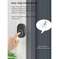 Miniatyrbillede 5 af 5: 433MHz Trådløs Dørklokke Smart Home Velkomst Chime LED Blinklys
