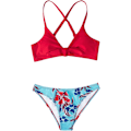 Miniatyrbillede 2 af 4: Kvinde Floral Print Knot Justerbar Bikini Sæt Todelt Swimsui
