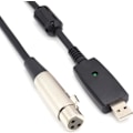 Miniatyrbillede 1 af 5: USB Han til XLR Hun Kabel 3-polet Konverter Studiokabel Lydkabel Stik Adapter til In